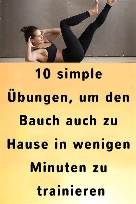 Simple Bungen Um Den Bauch Auch Zu Hause In Wenigen Minuten Zu