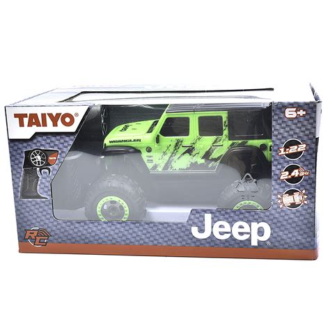 Taiyo Jeep Wrangler Sahara Unlimited Scale R C Vehicle In Green