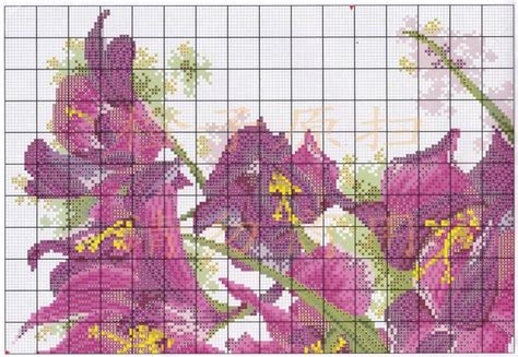 Gallery ru Фото 2 flores celita Cross stitch flowers