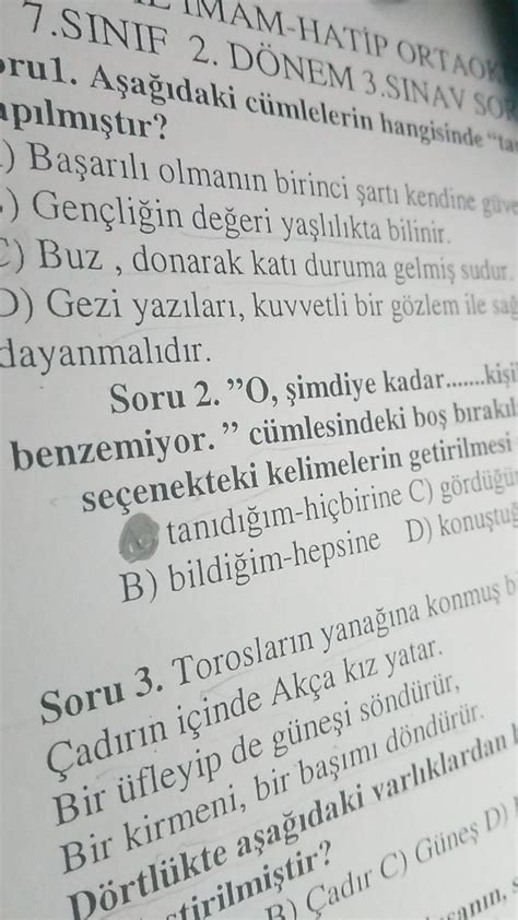 1 Soru çok acil eminseniz cevaplayin lütfen Eodev