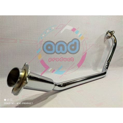 Jual Leher Pipa Knalpot Suzuki Satria Fu Karbu Standar Warna Chrome