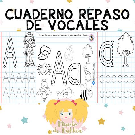 Cuaderno Repaso De Vocales Mundo De Rukkia