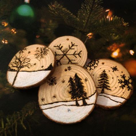 Wood Slice Christmas Ornaments Fantastic Craft Ideas For The Holidays