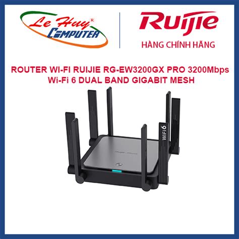 Bộ Phát Wi Fi Ruijie Rg Ew3200gx Pro 3200mbps Wi Fi 6 Dual Band Gigabit