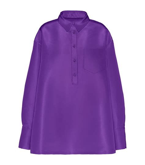 Silk Oversized Cape Shirt