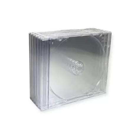 Estojo Box Cd Acr Lico Transparente Cristal Ou Preto C Unidades