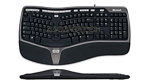 Wired Natural Keyboard Microsoft 4000 Ergonomic Usb Keyboard