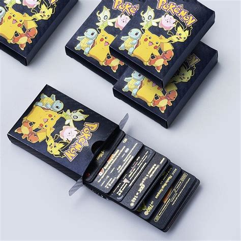 Pokemon Golden Silber Schwarz Card Box Englisch Gold Buchstaben