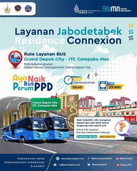 Layanan Jabodetabek Residence Connexion Rute Depok Jakarta