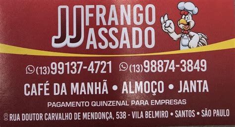 Menu At Jj Frango Assado Restaurant Santos