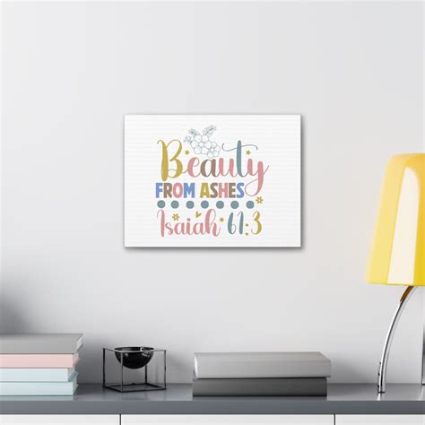 Trinx Isaiah Beauty From Ashes Bible Verse Canvas Christian Wall