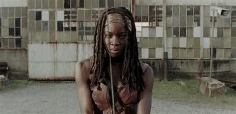 Then Michonne Effortlessly Slays Walkers With Her Samurai Sword And Continues To Be More Badass