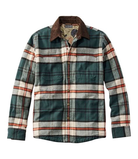 Mens Signature 1933 Chamois Cloth Shirt Lined Pattern Shirts At L