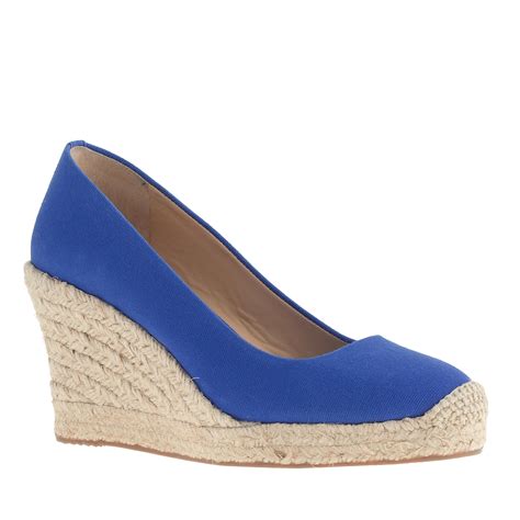 Jcrew Seville Espadrille Wedges In Blue Lyst