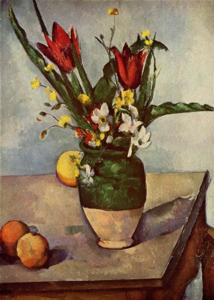 Still Life, Tulips and apples, 1894 - Paul Cezanne - WikiArt.org