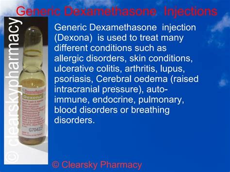 Dexona Injections Dexamethasone Sodium Phosphate Injections Ppt