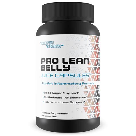 Pro Lean Belly Juice Capsules Daily Cleanse Supplement For Overall