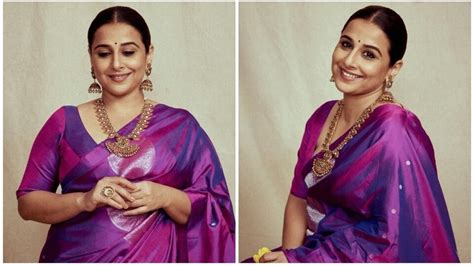 Vidya Balan Is A Literal Goddess In Durga Pujo Ready Silk Saree And