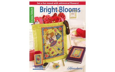 Leisure Arts Bright Blooms Cross Stitch Bk Michaels