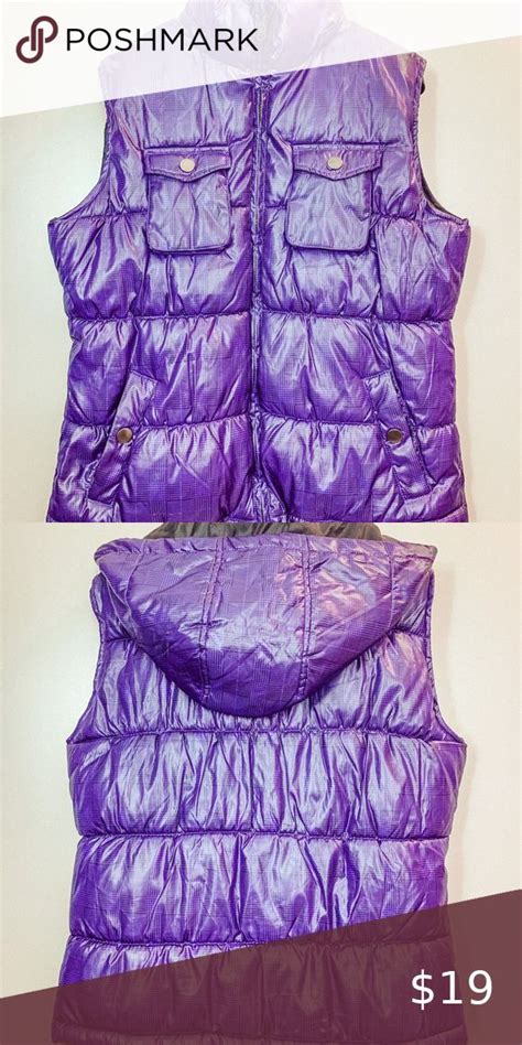 Purple Puffer Vest Puffer Vest Clothes Design Jackets For Women