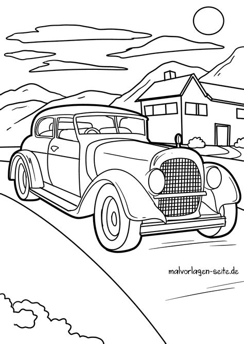 Coloriage Voiture Classique T L Chargez Le Coloriage Gratuitement