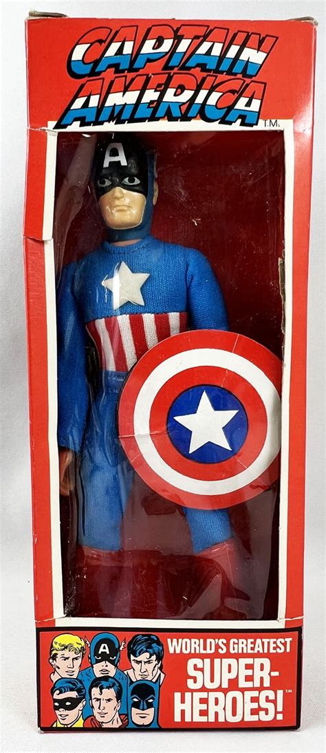 Mego World S Greatest Super Heroes Inch Captain America Mint In Box