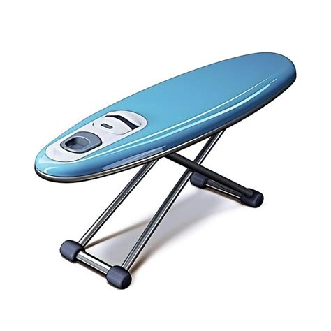 Premium Vector Blue Color Ironing Board Isometric Vector White Backgroun