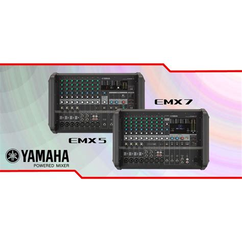 YAMAHA EMX5 12 Channel 1260w Powered FX Mixer with Feedback Suppressor ...