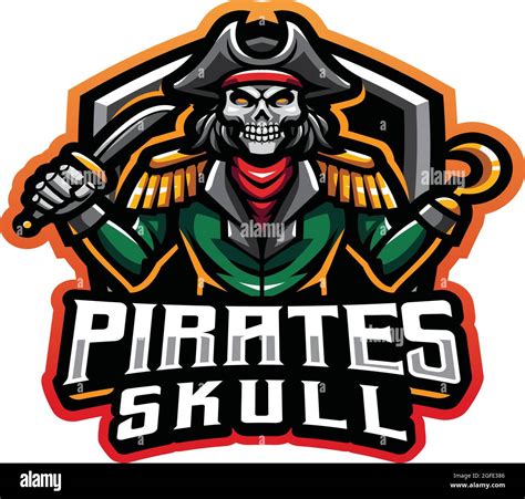 Vector Del Logotipo De Juego De La Mascota Del Cr Neo De Los Piratas