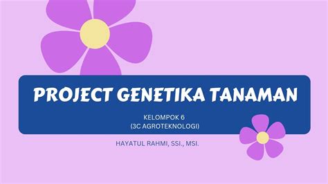 Project Genetika Tanaman Dna Rna Mitosis Meiosis Dan Kromosom Youtube