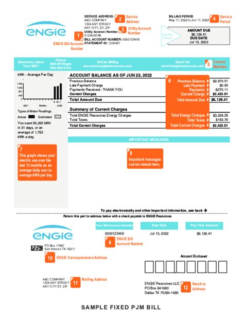 Fillable Online Sample Index Pjm Bill Fax Email Print Pdffiller