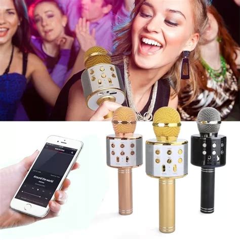 Micr Fono Inal Mbrico Bluetooth Ws Para Karaoke Youtuber Reporter