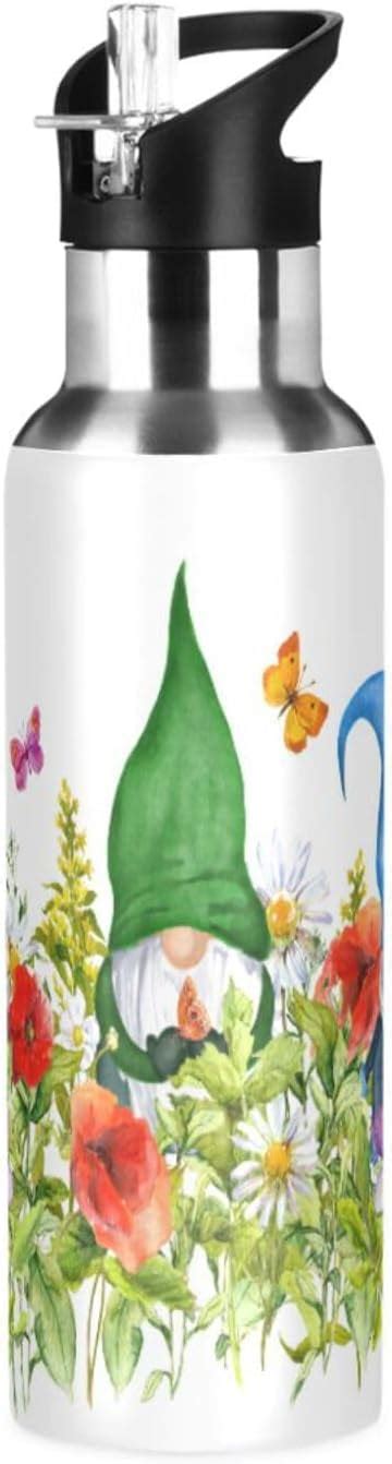 Bestwell Oz Water Bottle Cute Gnome Bpa Free Stainless Steel Water