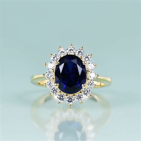 Princess Diana sapphire ring Princess Diana replica ring