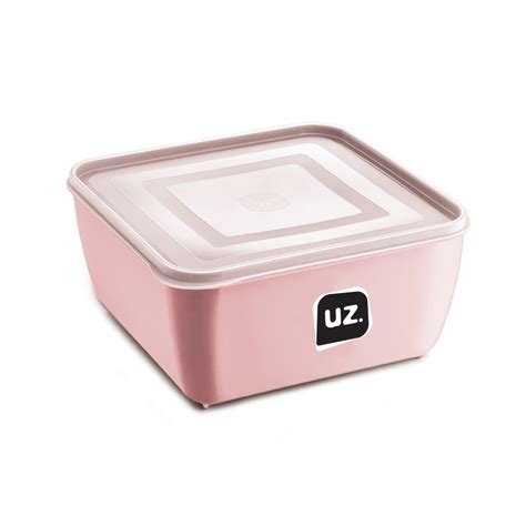 Pote Multiuso Premium Quadrado Rosa Quartz Pp