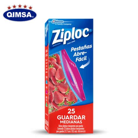 BOLSA ZIPLOC MEDIANA 17 7X19 5 C 25 Qimsa