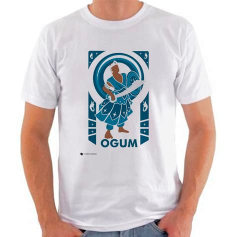 Camiseta Ogum Ogun Orix Camisa Umbanda Candombl B No Elo Clash