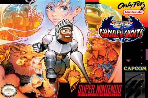 Super Ghouls N Ghosts SNES Box Art Cover By Abraham Daniel Perez