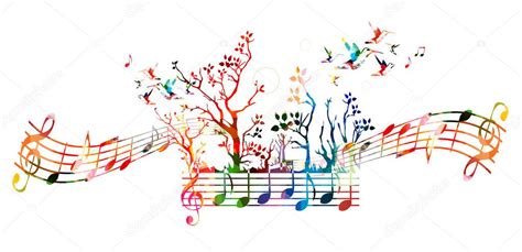 Creative Music Template With Music Notes — Stock Vector © Abstract412