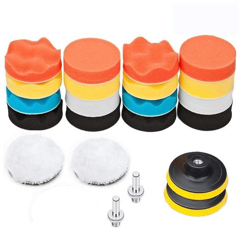 esponja  pulir  piezas esponja  pulir autos  kit adaptador