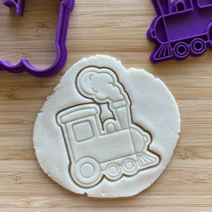 Train Cookie Cutter And Embosser Set Etsy