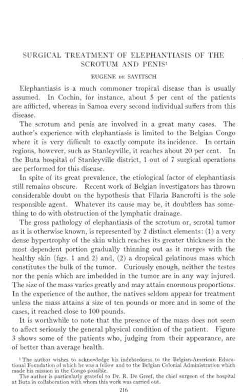 Surgical Treatment Of Elephantiasis Of The Scrotum And Penis1 Journal