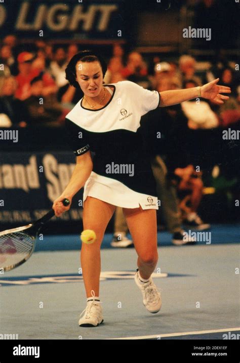 Swiss Tennis Player Martina Hingis Chase Chaps Stock Photo Alamy