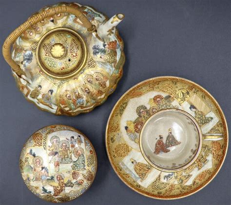 Th Century Japanese Imari Tea Set Etsy