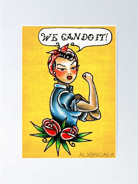 "We Can Do It!" Poster for Sale by alxbngala | Redbubble