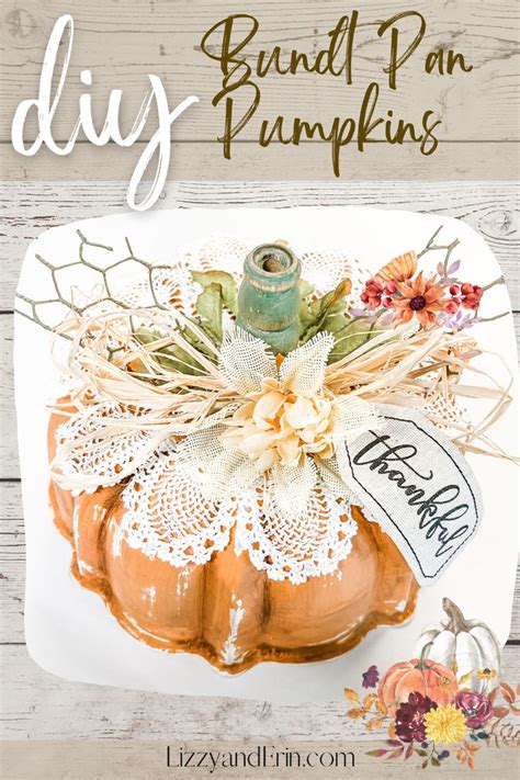 Pumpkin Fall Bundt Pan Diy Falldecor Fall Diy Fall Crafts Fall Pumpkin Crafts Easy Fall