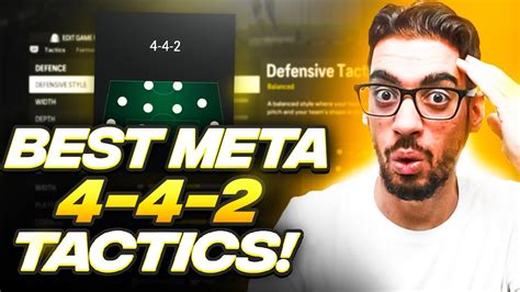 THE BEST META 442 FORMATION CUSTOM TACTICS FOR EAFC 24 ULTIMATE TEAM