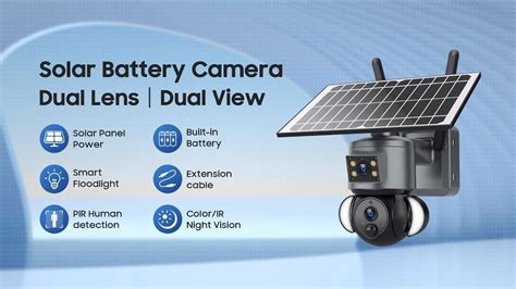 SECTEC 2023 NEW Dual Lens Dual View Solar Battery Camera YouTube