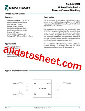 Sc H Datasheet Pdf Semtech Corporation