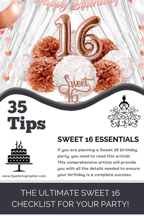 Sweet 16 Essentials Sweet 16 Party Planning Sweet 16 Fall Party